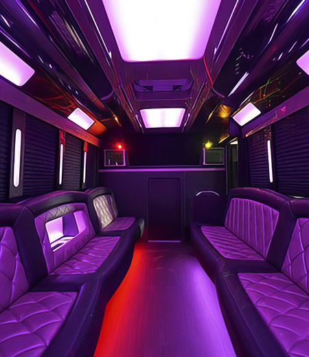 inside the limo